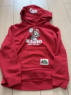 値下げ　マリオ フード付きパーカー サイズ120