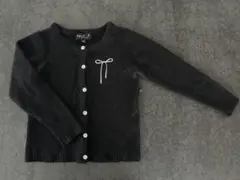 【agnès b. 】ブラック✰リボンカーディガン 6ans