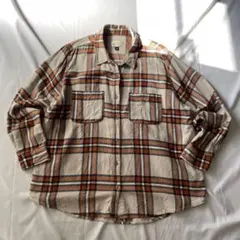 00s ネルシャツ チェック柄 グランジ y2k 平成 大人気 古着 フランネル