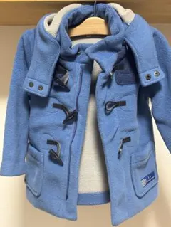 BeBe フリース ダッフルコート 青