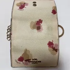 COACH フラワーパターン キーケース