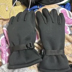 防水スキー・スノーボード用グローブ 黒