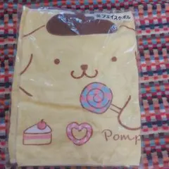 ポムポムプリン フェイスタオル