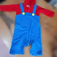 値下げ！SUPER MARIO 赤青オーバーオール 90サイズ