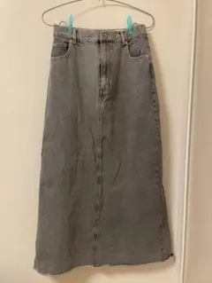 デニムロングスカート　ROSE BUD