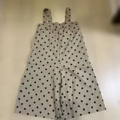 美品！GU ドット柄オーバーオール