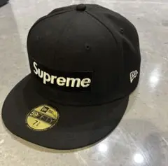 Supreme 59FIFTY ブラック キャップ 7 3/8