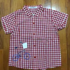 ファミリア♡ギンガムチェックシャツ美品