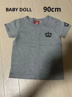 BABY DOLL グレー Tシャツ 90cm ロゴ入り