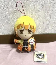 送料込・非売品　鬼滅の刃×ラスカルコラボぬいぐるみ　我妻善逸