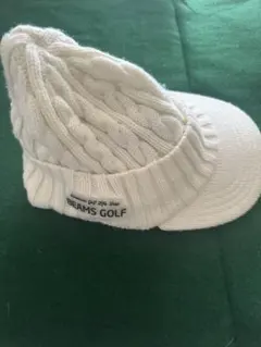 BEAMS GOLF ホワイトニットキャップ