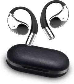 耳を塞がない　オープンイヤー ワイヤレスイヤホン耳掛け　骨伝導　左右分離型