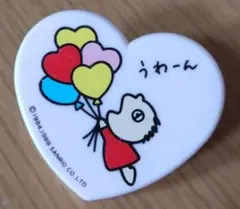 サンリオ みんなのたあ坊 ハート型クリップ レトロ　たあ坊　1988年