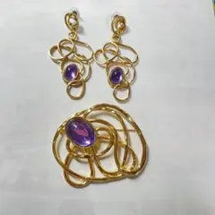 AVON ヴィンテージ ピアス+ ブローチ