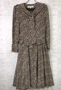 昭和レトロ ガーリー 古着 花柄 リバティ ドッキングデザイン ワンピース