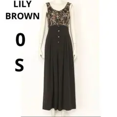 LILY BROWN リリーブラウン S 花柄 オールインワン ロンパース