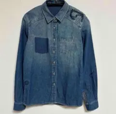 【美品】アーバンリサーチロッソ　クラフトステッチ　デニムシャツ
