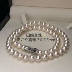 超大珠・テリ最強✨タサキ あこや真珠 ブルーグレーパール ネックレス