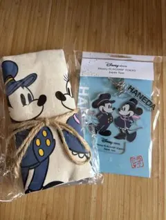 HANEDA ミッキー ミニー キーホルダー トートバッグセット