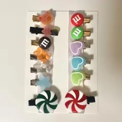 ハンドメイド ヘアクリップ 13個セット ヴァネロペ風