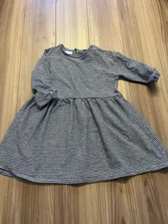zara kids チェックワンピース
