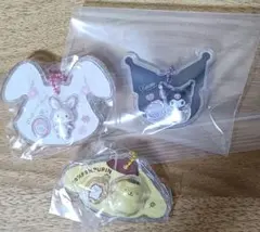 サンリオキャラクターズ パッケージチャーム＆チョコボーロ　3個セット