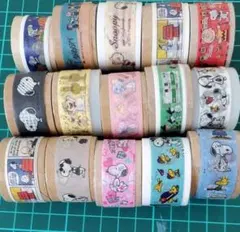 m*5様 【15個セット】SNOOPY スヌーピーマスキングテープ　7