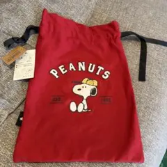 PEANUTS スヌーピー 巾着袋 赤
