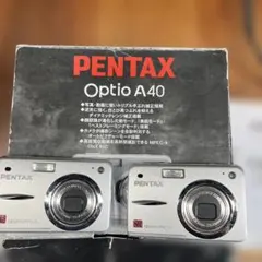 2台ジャンクセット　PENTAX Optio A40 コンパクトデジタルカメラのサムネイル