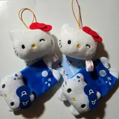 未使用 品 Hello Kitty キティ ヘア クリップ マスコット ゴム 4