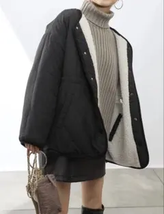 美品＊COLONY2139コロニー異素材リバーシブルノーカラージャケットFREE