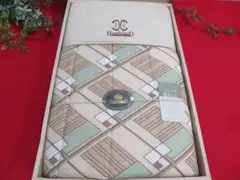 14ee261未使用大阪西川綿パイル肌ふとん140×190ｃｍアイボリーグリーン