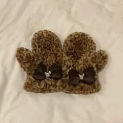 ディズニー ミニー ヒョウ柄 手袋