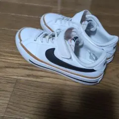 Nike スニーカー US 3.5Y ホワイト/ブラック