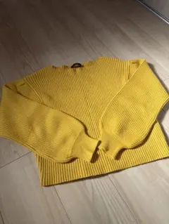 EMODA イエロー リブニットセーター F 最終値下げ！