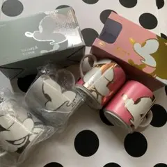 フランフラン！レア　ディズニーペアマグカップ！シルバーとピンク　ミッキーミニー