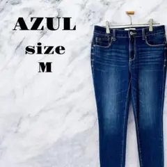 【ヴィンテージ】AZUL スキニーデニム ダークブルー ズボン ジーパン【M】