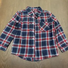 チェック柄長袖シャツ 110cm