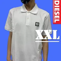 新品　ディーゼル　ポロシャツ　XXL　A19002　ホワイト　ビジネスカジュアルのサムネイル