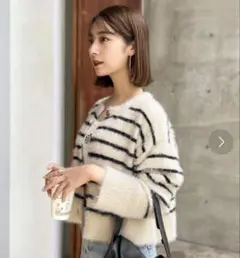 kobelettuce シャギーニットカーディガン