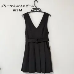 プリーツミニワンピース