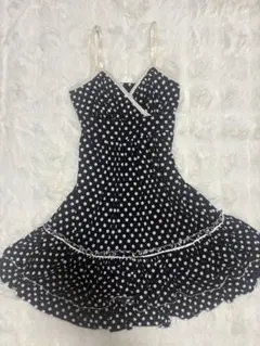 希少 CECIL McBEE ドット柄キャミワンピース フリル 水玉 y2k