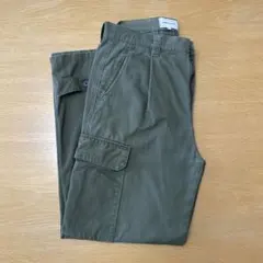 【値下げ】カーゴパンツ　カーキLのサムネイル