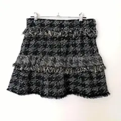ZARA WOMAN フリンジ付き スカート XSサイズ