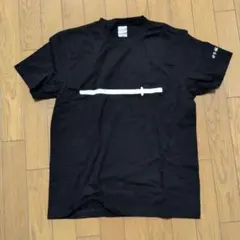 誠真会 黒 Tシャツ 前面白ライン 背面誠 Mサイズ