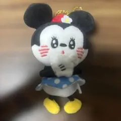 ミニーマウス ぬいぐるみ ストラップ付き