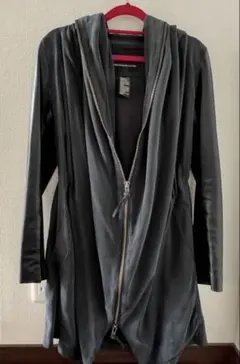 ダブルスタンダードクロージング グレー フード付き ロングジャケット