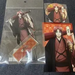 銀魂 片面花柄和装　書き下ろし　神威　3点セット　アクリルスタンド　缶バッジ