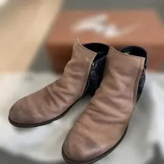 Argis×ZUCUZUCAチャッカブーツ　レザー　サイドジップ　26cm