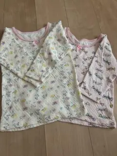 アンダーシャツ2枚セット110cm花柄・キャンディ柄